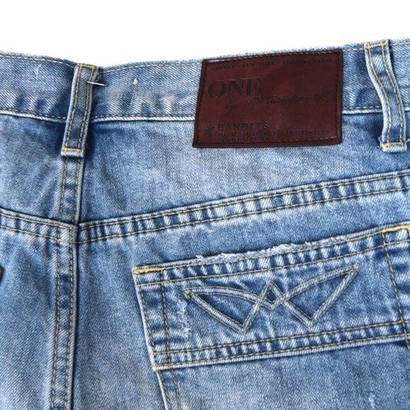 OneTeaspoon Bandits Distressed Denim Shorts Sz 24 Cutoff Grunge Y2K - Picture 7 of 10